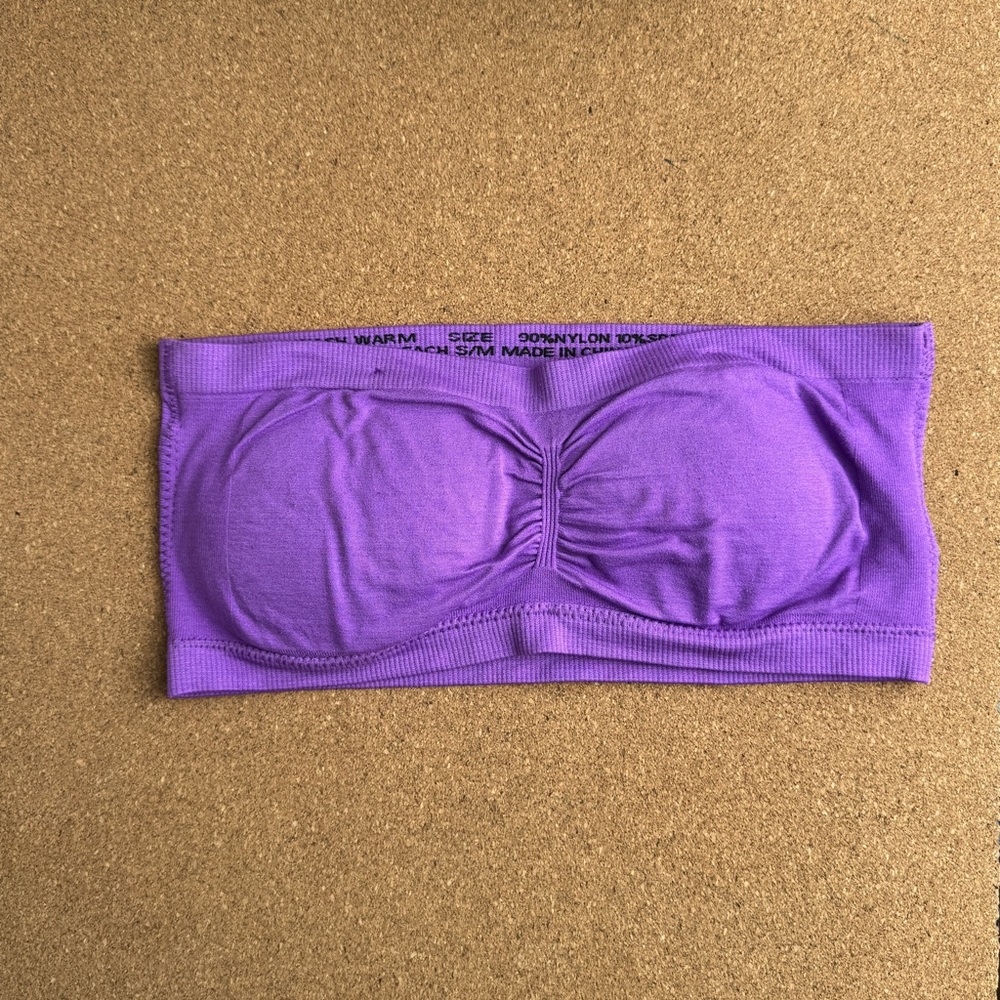Bandeau Style Strapless Bra Size S/M